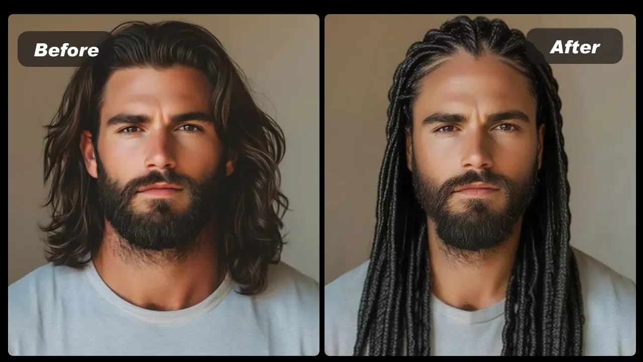 AI braids for men try-on