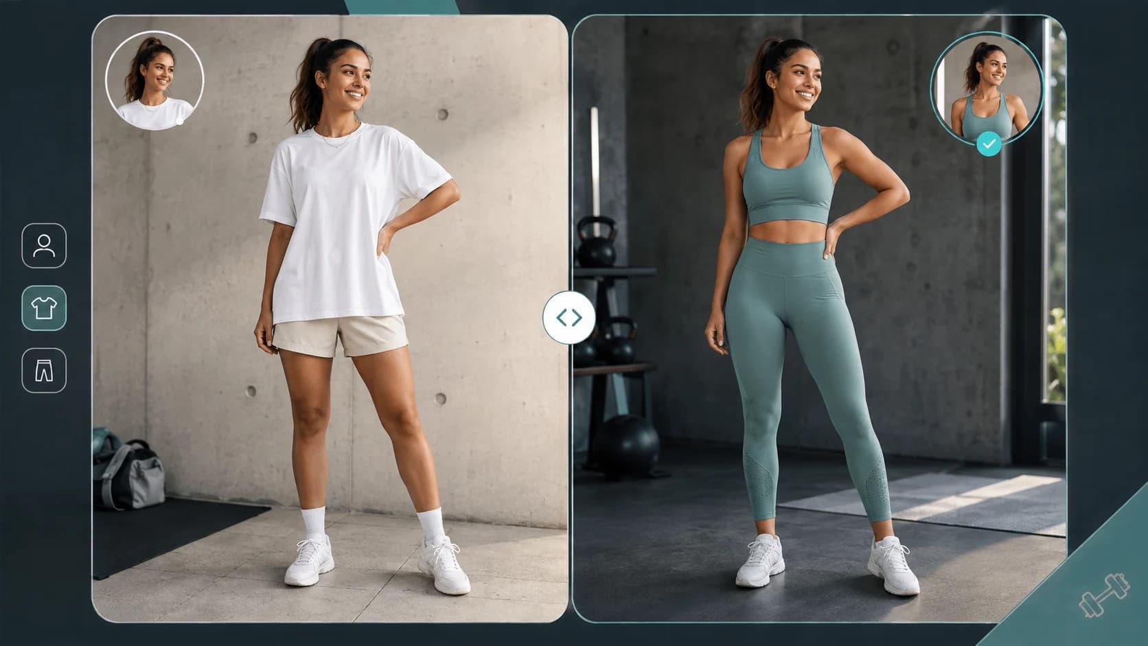 Visual outfit preview used for style inspiration